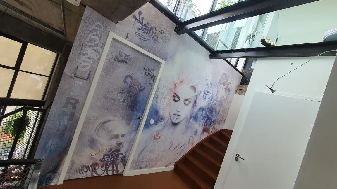 Street art muurschildering uit het BrandX atelier
