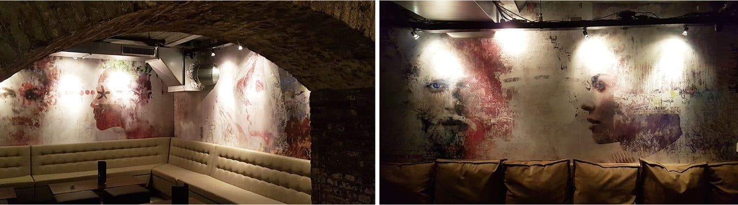 Loungebar met street art murals